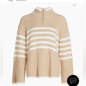 NWT Rails Tessa Sweater - Sand Stripe